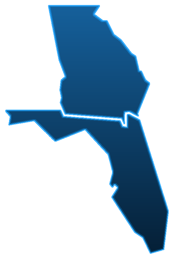 Florida and Georgia service area map